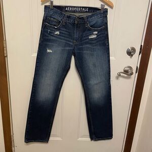 Aeropostale Distressed Straight Leg Jeans - Size 29/32 - Excellent Condition